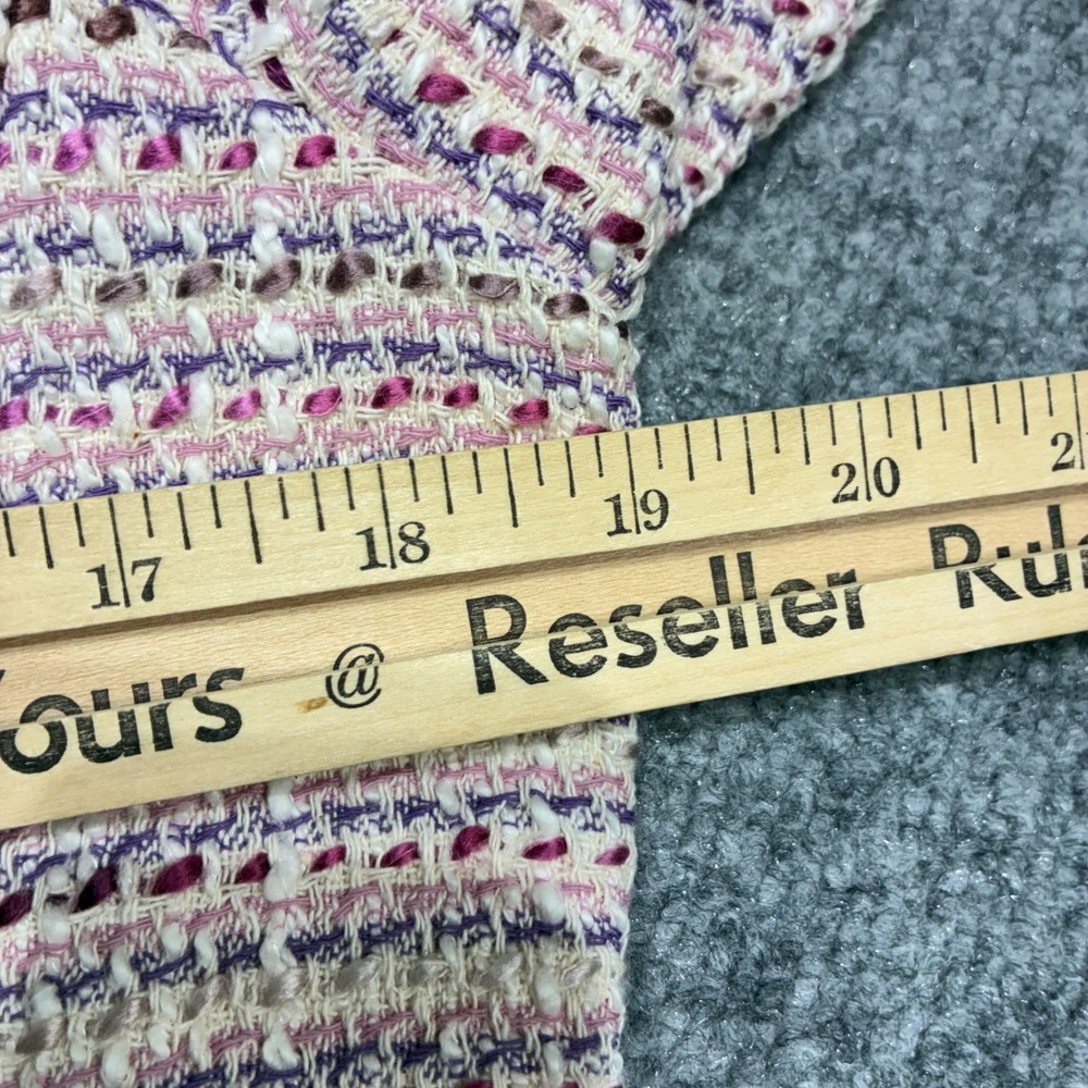 Kasper Tweed Skirt Suit Womens 10 Pink Purple Open Jacket Career Wear - Picture 8 of 13
